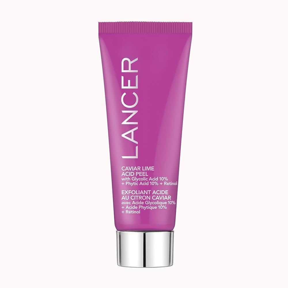 Lancer Skincare Caviar Lime Acid Peel On the Go, Retinol Facial Chemical Peel wi